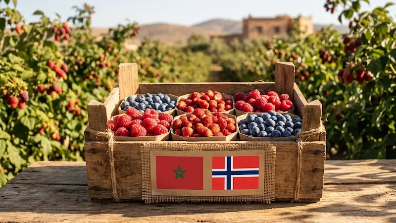 بأزيد من 9.3 ملايين يورو.. المغرب يعزز صدارته في سوق التوت بالنرويج